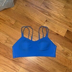 lululemon Blue Ribbed Bra